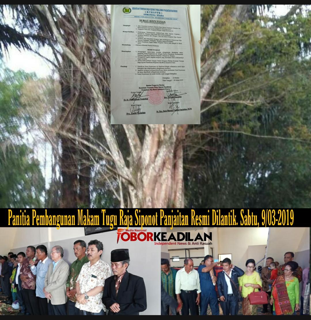 Panitia Pembangunan Makam Tugu Raja Siponot Panjaitan Resmi Dilantik
