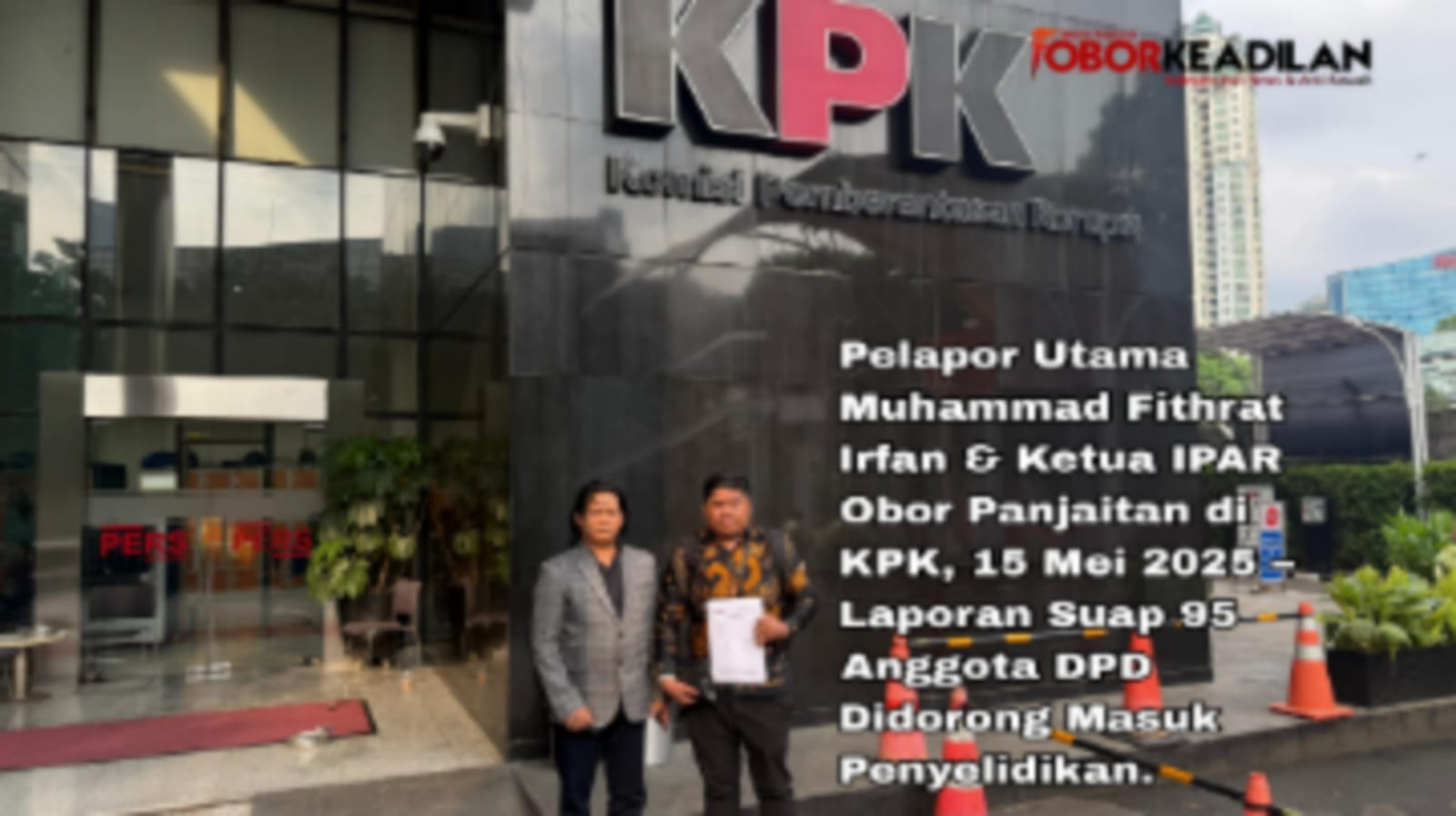 Dumas KPK Kirim Nota Suap 95 Anggota DPD USD 13.000 ke Pimpinan