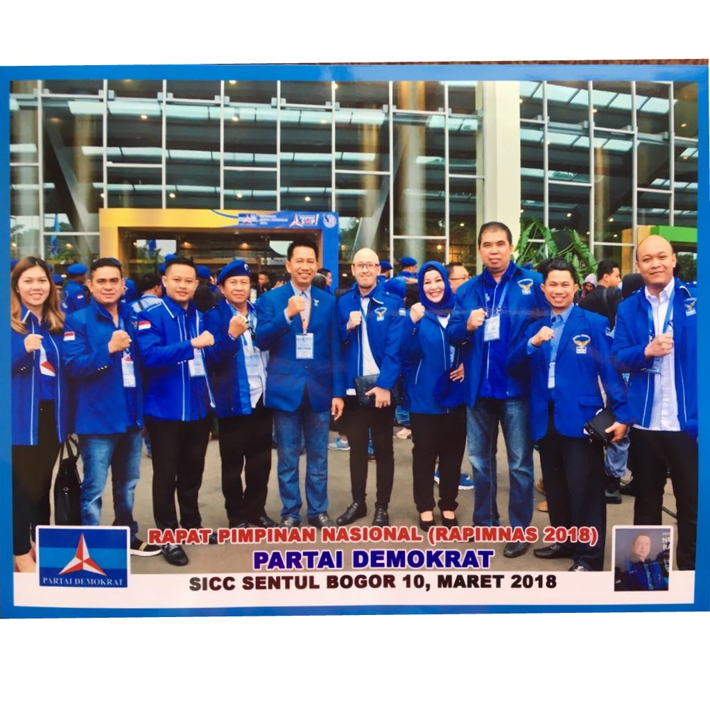 NADALSYAH RAPIMNAS PARTAI DEMOKRAT MEMBERIKAN SEMANGAT KADER DAN SIMPATISAN