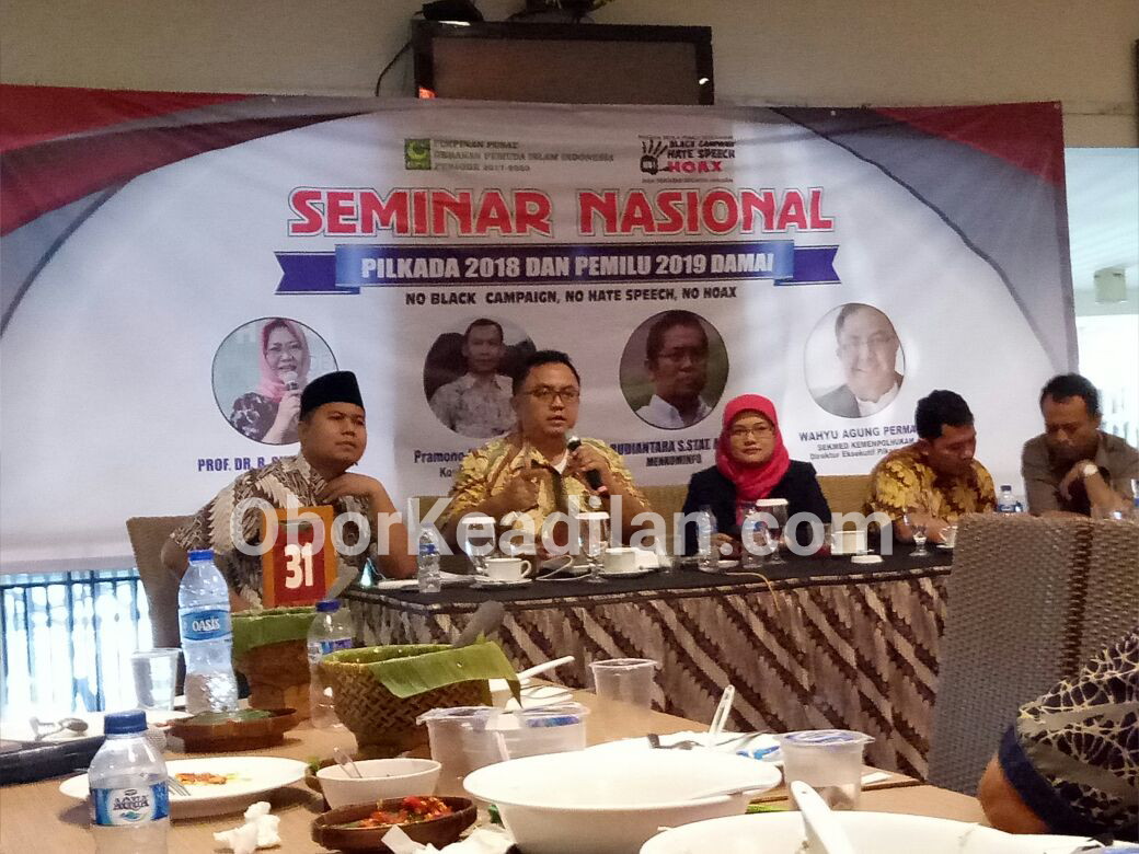 SEMINAR NASIONAL, NO HOAX, NO BALCK CAMPAIGN, NO HATE SPEECH