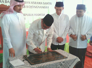 SILATURAHMI TOKOH AGAMA DAN PERESMIAN GEDUNG SANTRI TAHFIZH AL-KAUKAB BOJONG NANGKA
