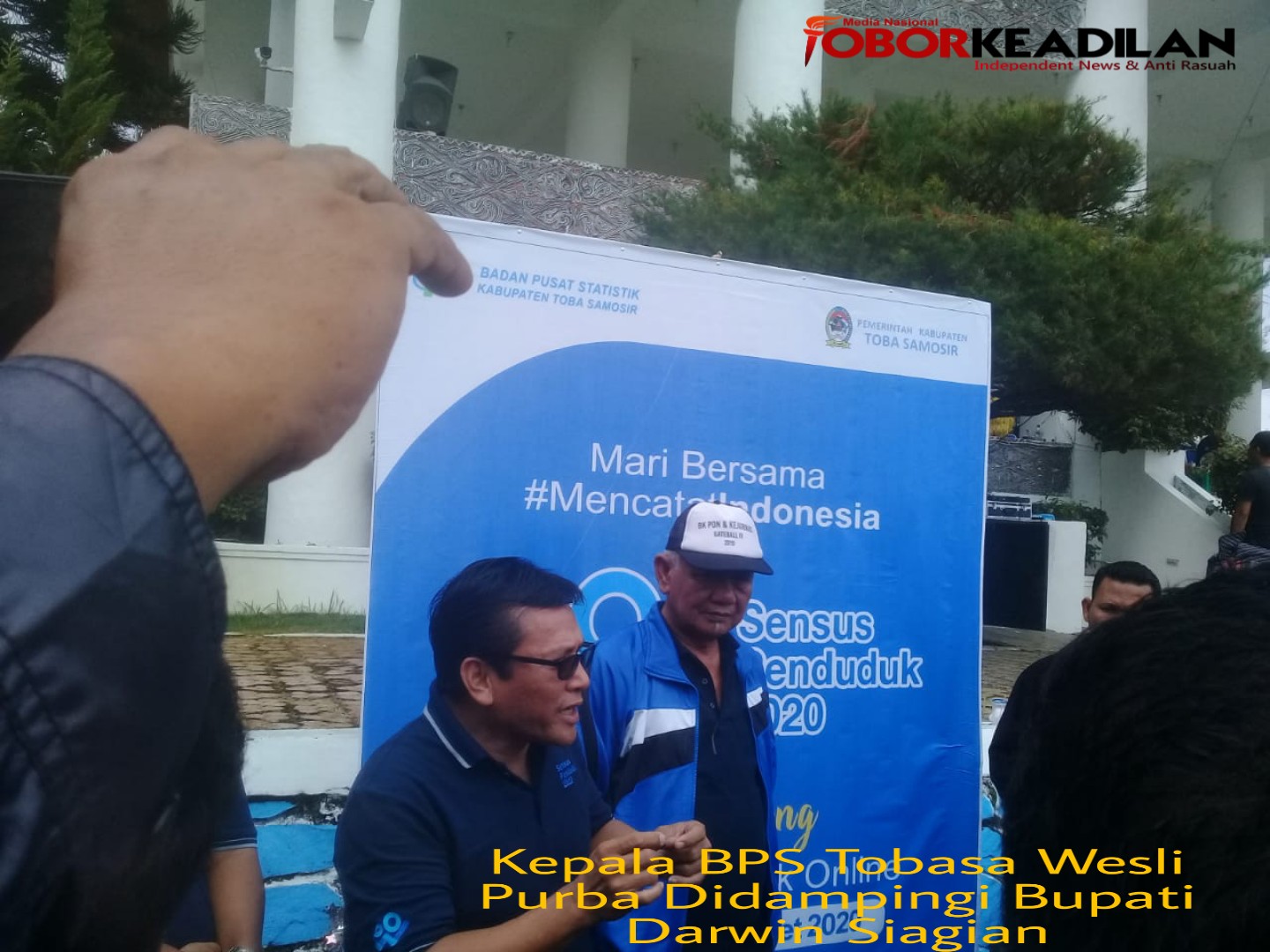 Darwin Siagian Dampingi Pihak BPS Tobasa Launching Sensus Penduduk 2020 [SP 2020]