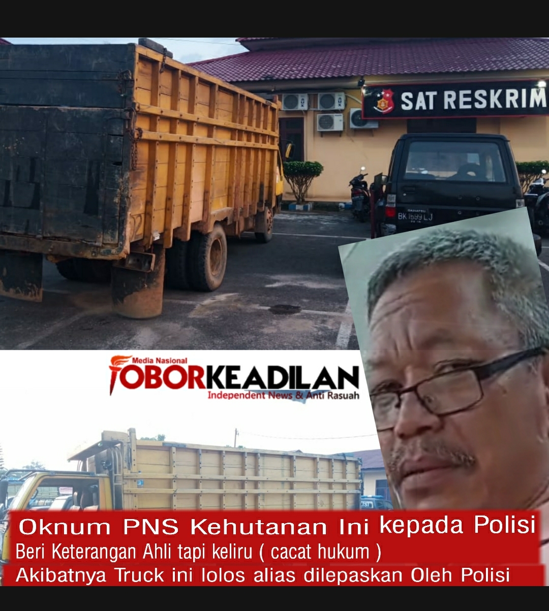 Berdasar Kajian Abal-abal Oknum UPT KPH,   1 Truk Kayu Tangkapan Dilepas Polres Labuhan Batu 