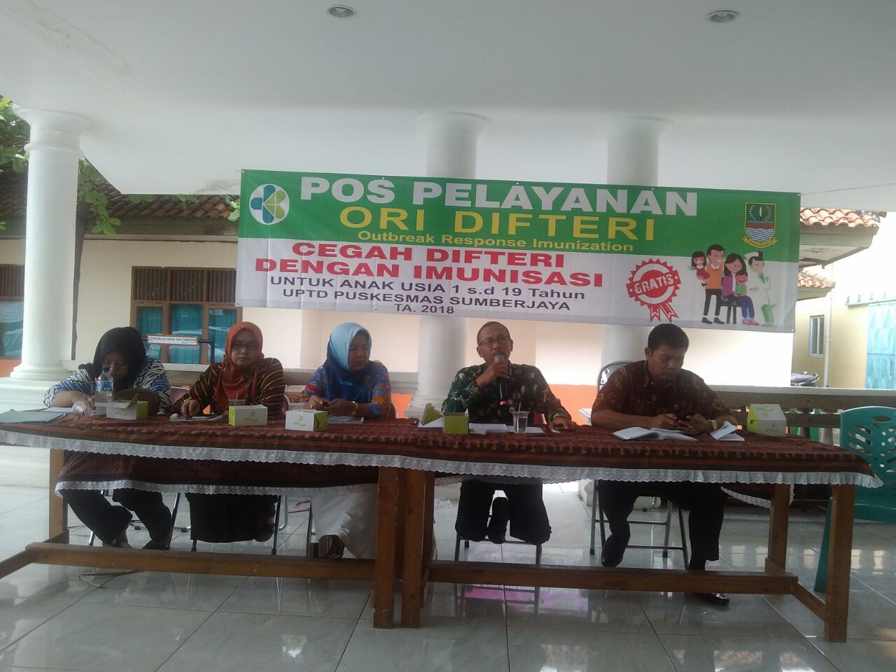 DESA SUMBER JAYA GALAKKAN CEGAH DIFTERI DENGAN IMUNISASI