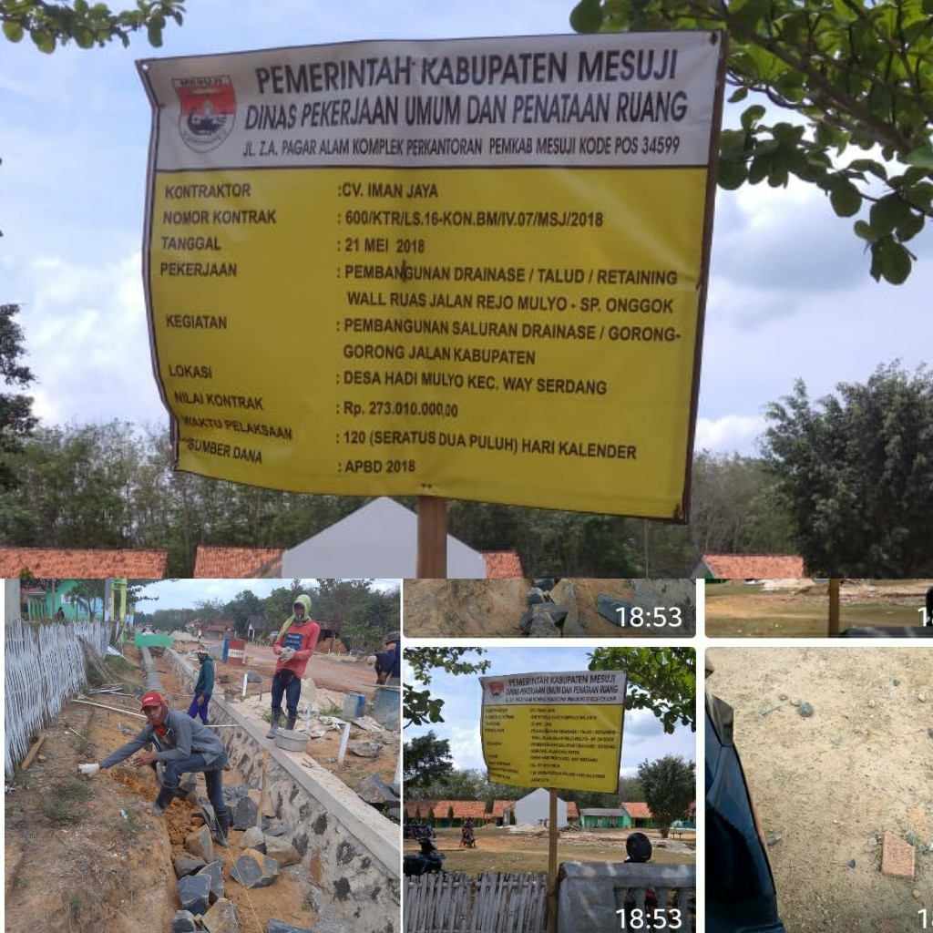 Sederet Proyek APBD Kab Mesuji Diduga Milik Oknum Ketua PWI