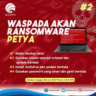 Waspadalah Skala Global Sedang Terjadi Serangan Virus Ransomware PETYA.