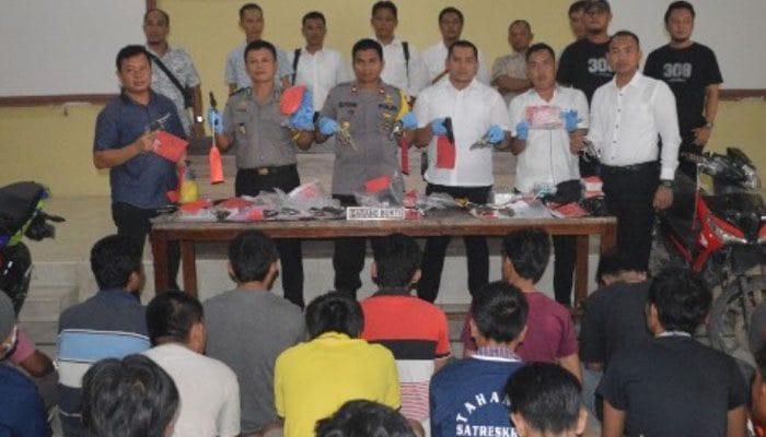 Polres Tulang Bawang Tangkap 32 Bandit Jalanan Selama Operasi Sikat Krakatau 2019