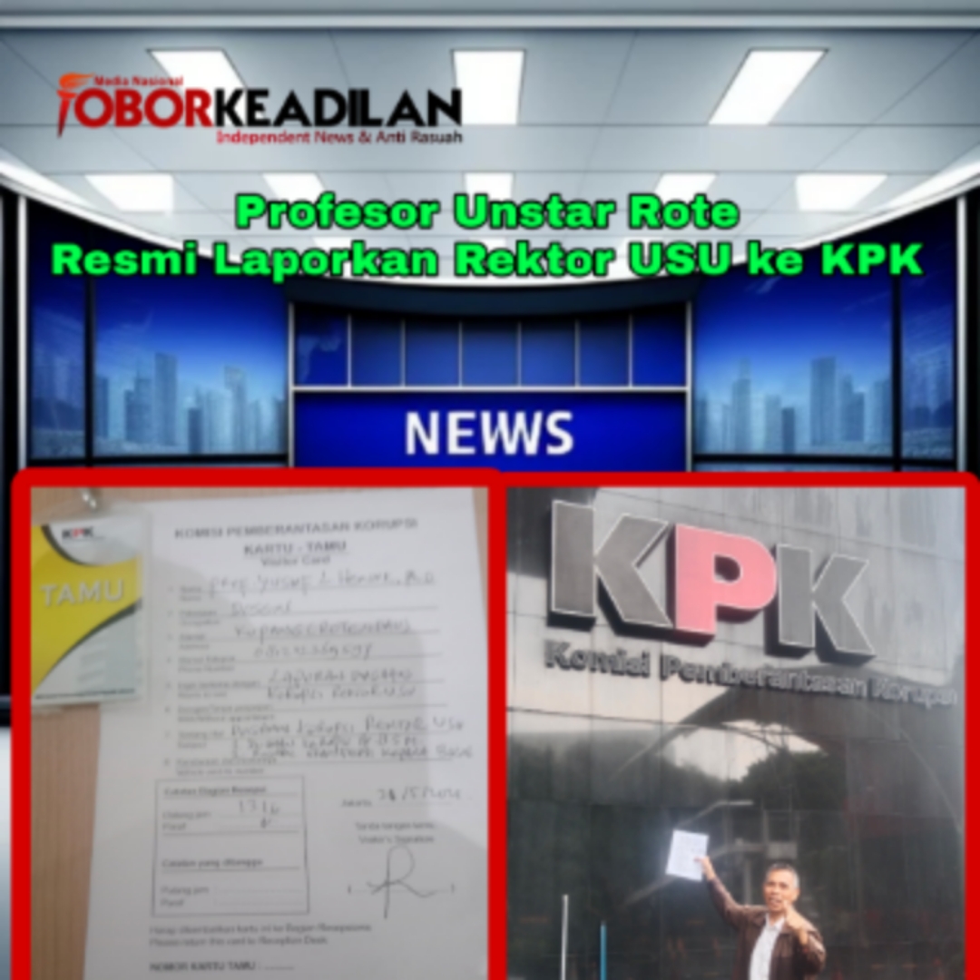 Sang Profesor dari Unstar Rote Seret Rektor USU ke KPK