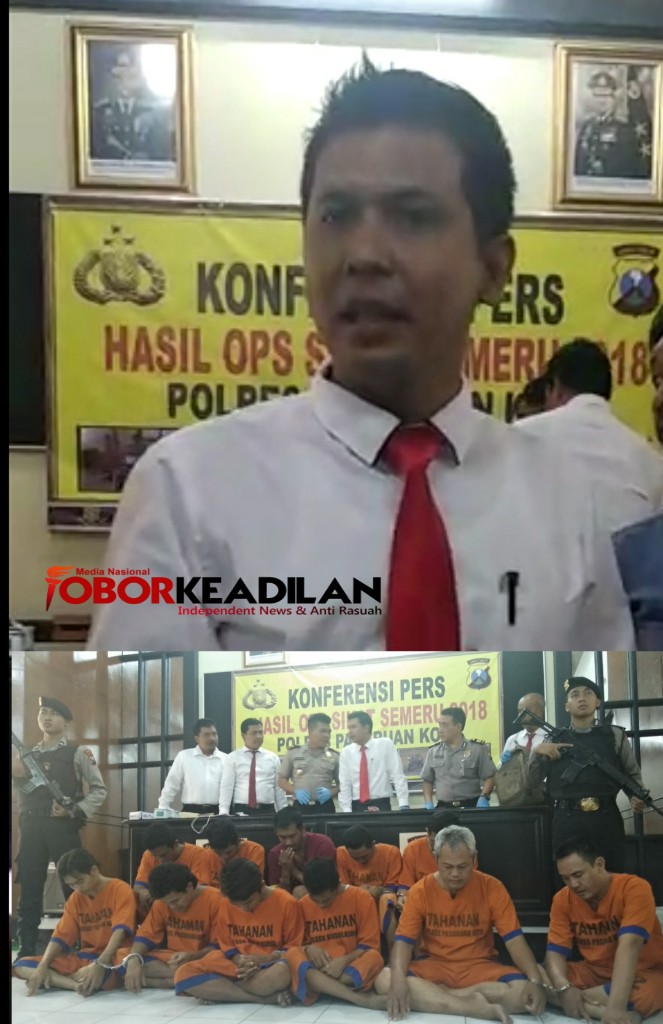 Tekan Angka Kriminalisasi, Polres Kota Pasuruan Adakan Konfrensi Pers Operasi Sikat Semeru 2018
