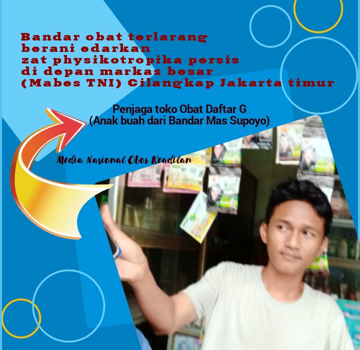 Jual Zat Psikotropika Persis Dipintu Masuk Mabes TNI, Kasat Narkoba Polres Jakarta Timur Sedang Apa?