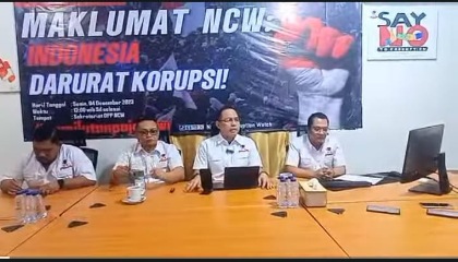 Indonesia Darurat Korupsi, Nasional Corruption Watch(NCW): Rakyat Harus Bergerak!