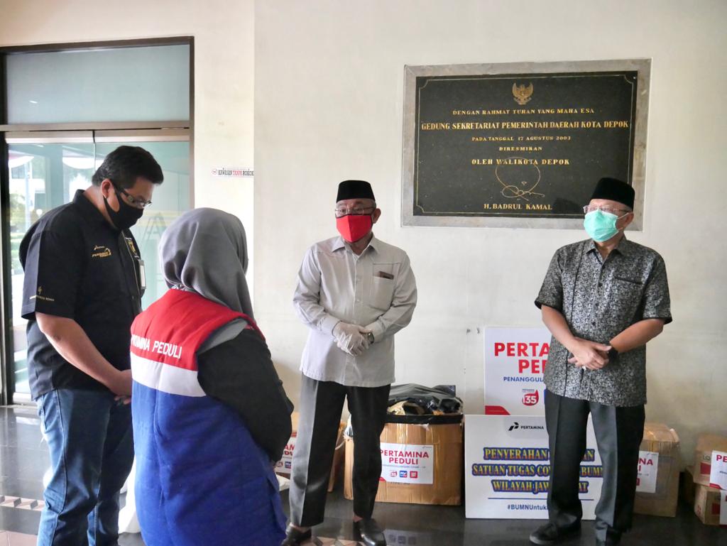 Terkait Corona, Walikota Depok Mohammad Idris Telah Terima Bantuan Dari Pertamina