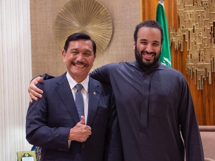 Mohammed bin Salman (MBS),  Pangeran Putra Mahkota Kerajaan Arab Saudi Rangkul LBP Bahas IKN