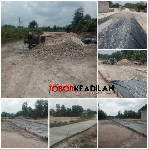 Wow! Diduga Pengerjaan Semenisasi Di Gang Pelajar Desa Petani Proyek Siluman
