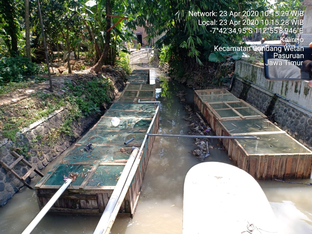 Keramba ikan di desa Wonosari timbulkan pencemaran sungai dan lingkungan.Kadis PU SDA tegaskan, Tak beri ijin !