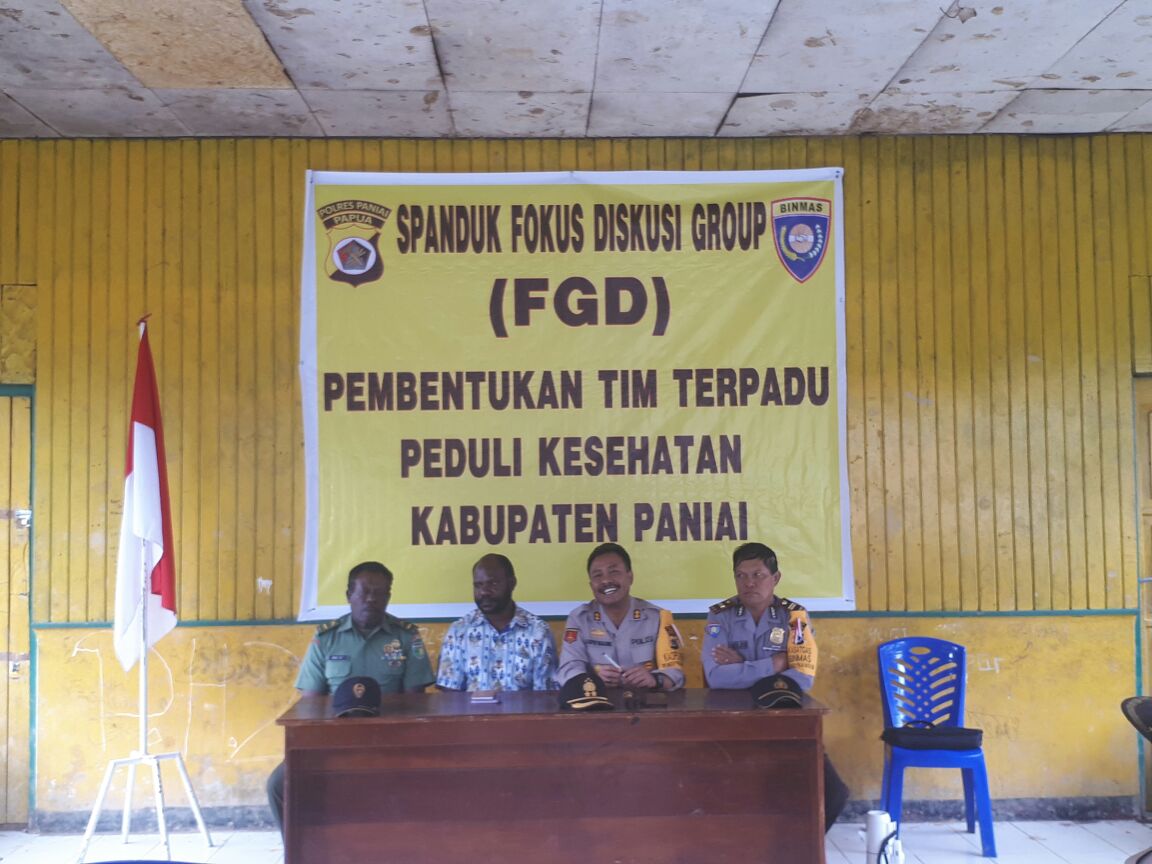 Pemda Polres Paniai Membentuk Tim Terpadu Peduli Kesehatan