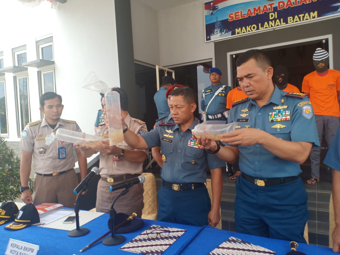 Satgasgab F1QR Koarmada 1 Gagalkan Penyelundupan Lobster Senilai 13 Miliar Lebih