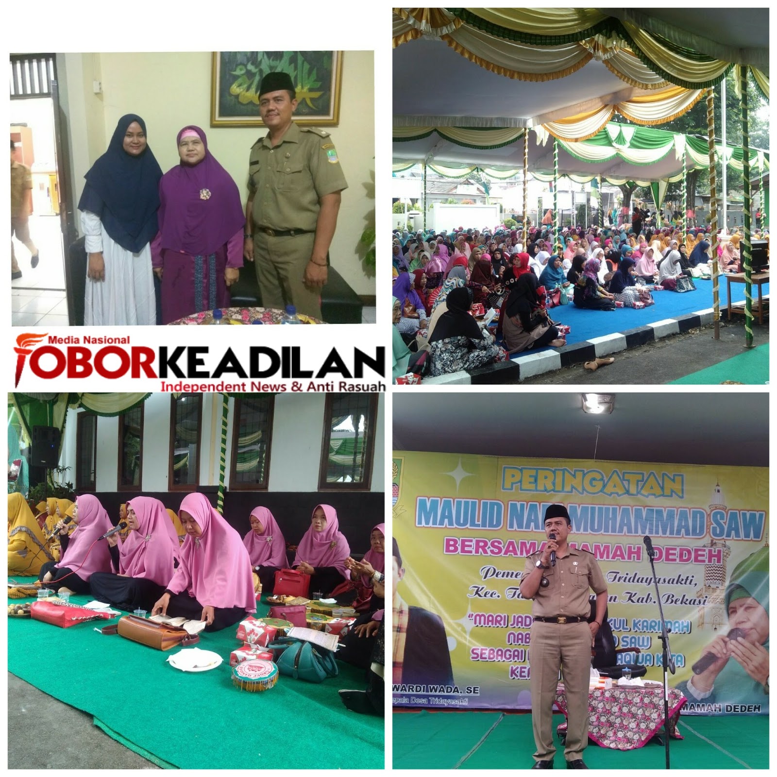 JAMA'AH MENDAPAT BERKAH SAAT MAULID NABI DI DESA TRIDAYA SAKTI