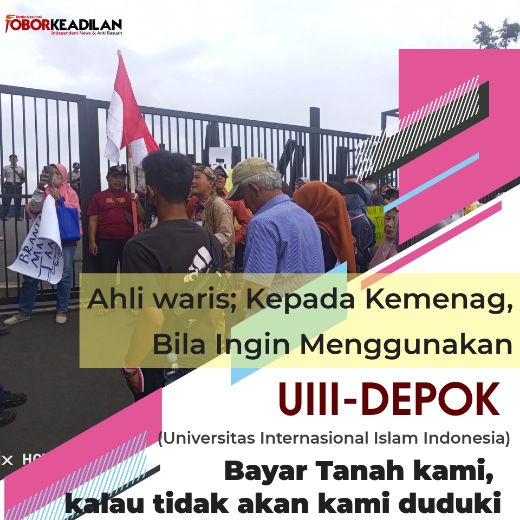Habis Kesabaran, Warga Bojong Nangka Depok Beri Dua Opsi: Bayar Lahan atau Kami Duduki Paksa UIII