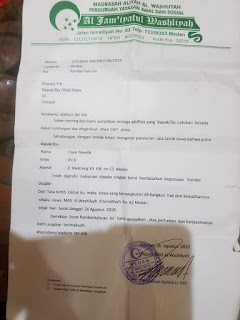 Panik Terkait Kasus Asusilanya, Kepsek Al Washliyah Medan Malah Pecat Sepihak Siswanya