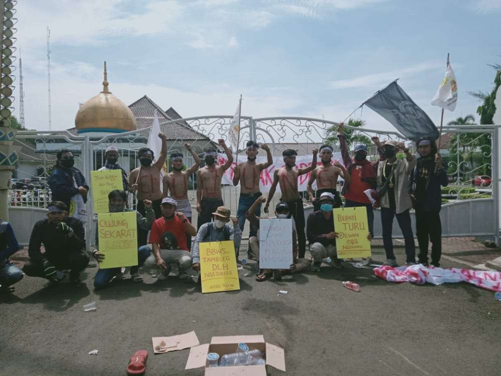 Tolak Sodetan Dan Mendukung Normalisasi, Aktivis Serang Utara Demo di Pendopo 