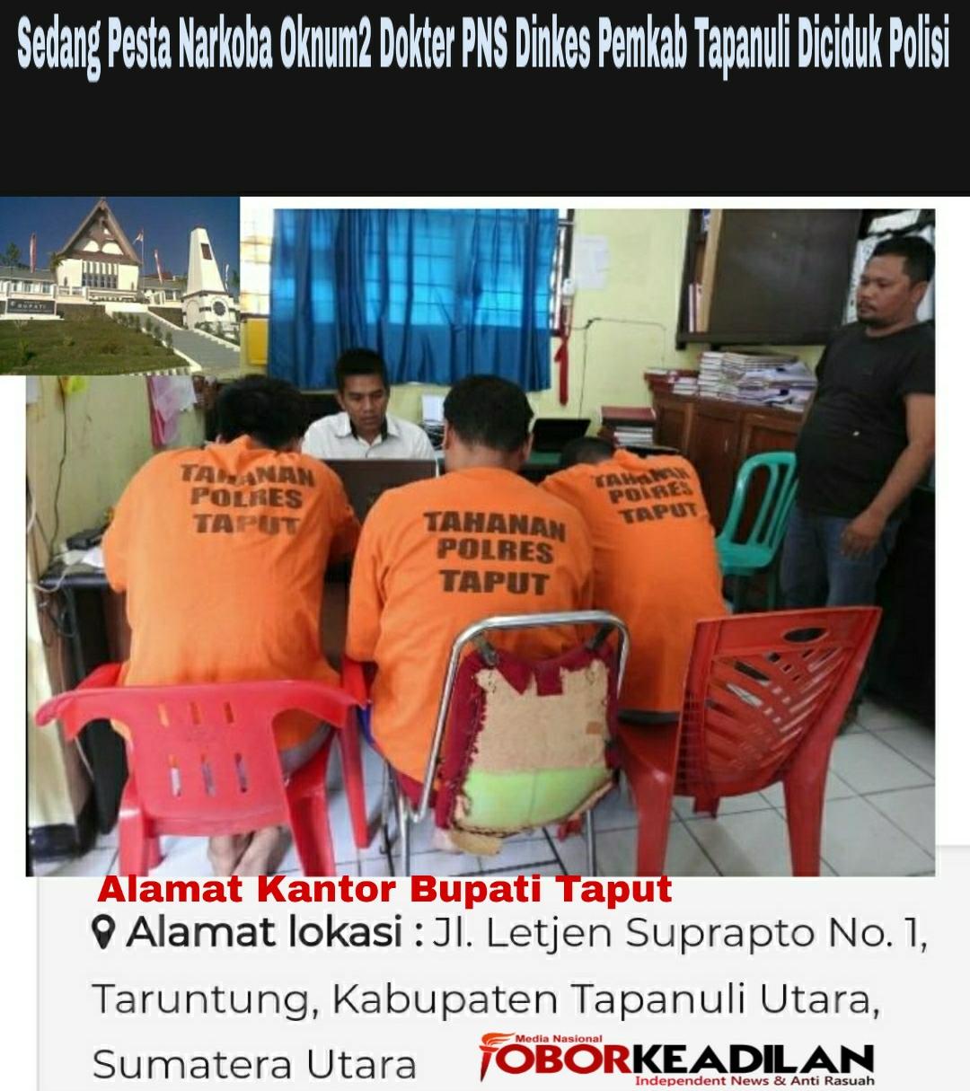 Asik Cicip Sabu Oknum Dokter PNS Dinkes Pemkab Tapanuli Diciduk Polisi