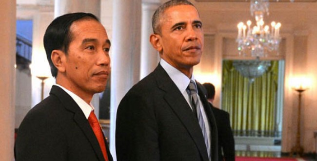 Jokowi Sambut Obama di Istana Bogor 