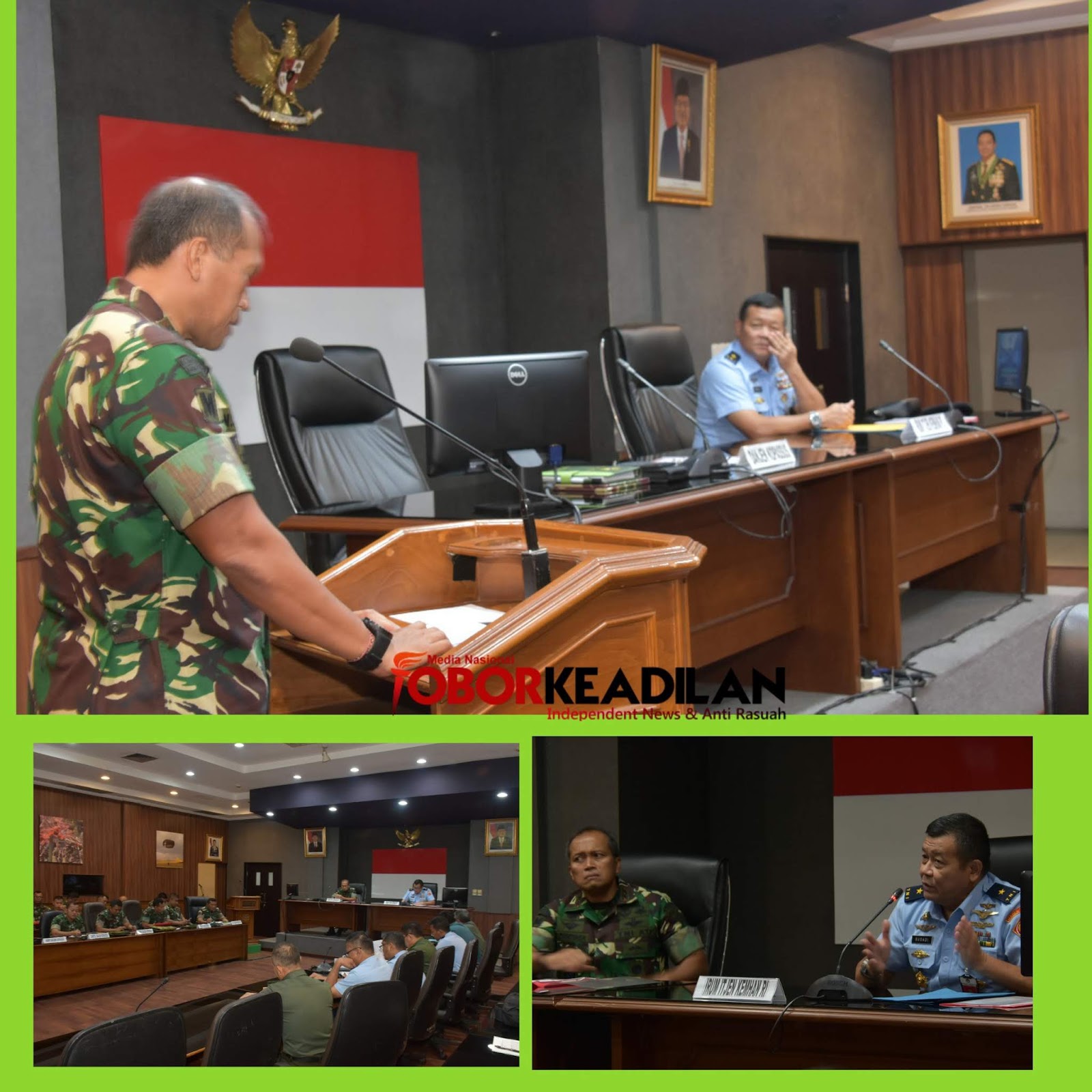 Danjen Kopassus Terima Tim Wasrik Itjen Kemhan di Makospassus Cijantung