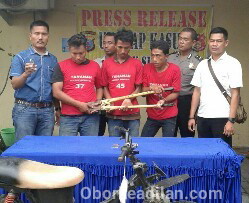 Wow..Tiga Pelaku Pembobol Toko Grosir Ditangkap  Dalam Tempo Waktu 2x24 Jam