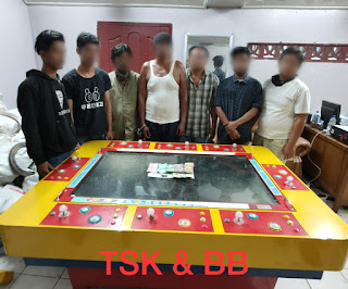 Lagi Asyik Main Judi Ikan 7 Pemain Diangkat Team Opsnal Polsek Mandau