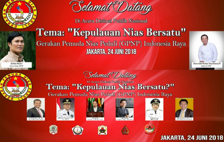 Gerakan Peduli Nias Peduli (GPNP) Menggelar Diskusi Publik Dengan Thema Kepulauan Nias Bersatu 