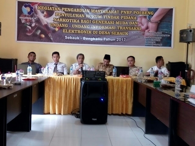 Diprakarsai Dosen Polbeng Jon Hendri SH.MH, Masyarakat Sebauk Antusias Hadiri Penyuluhan Hukum