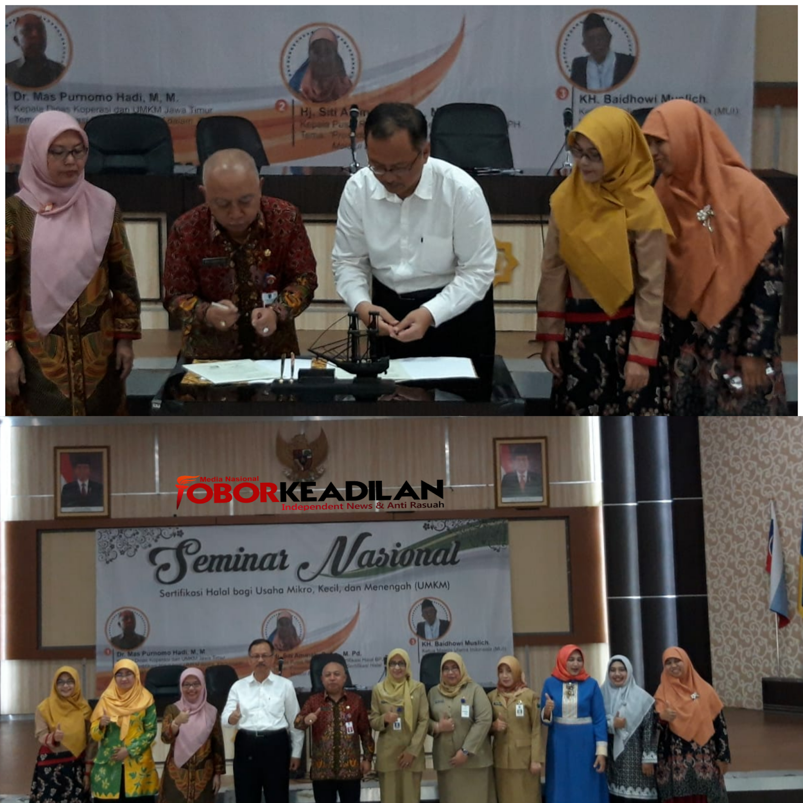 Rektor UIN Maulana Malik Ibrahim Buka Seminar Nasional "Sertifikasi Halal Bagi UMKM"
