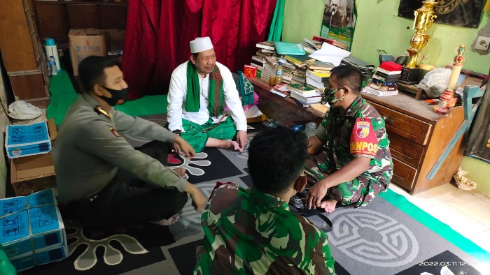 Kapolsek Kangayan, IPDA Miftahol Rahman, SH, Rangkul Pengasuh Ponpes Raudhatul Amin Jaga Siskamtibmas