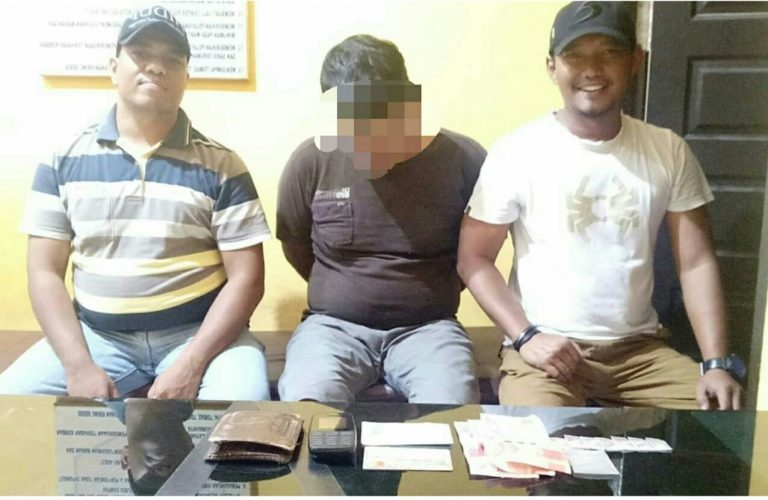 Jual Narkoba Diatas Sepeda Motor , Pria Ini Gol Di Polsek Bangkinang