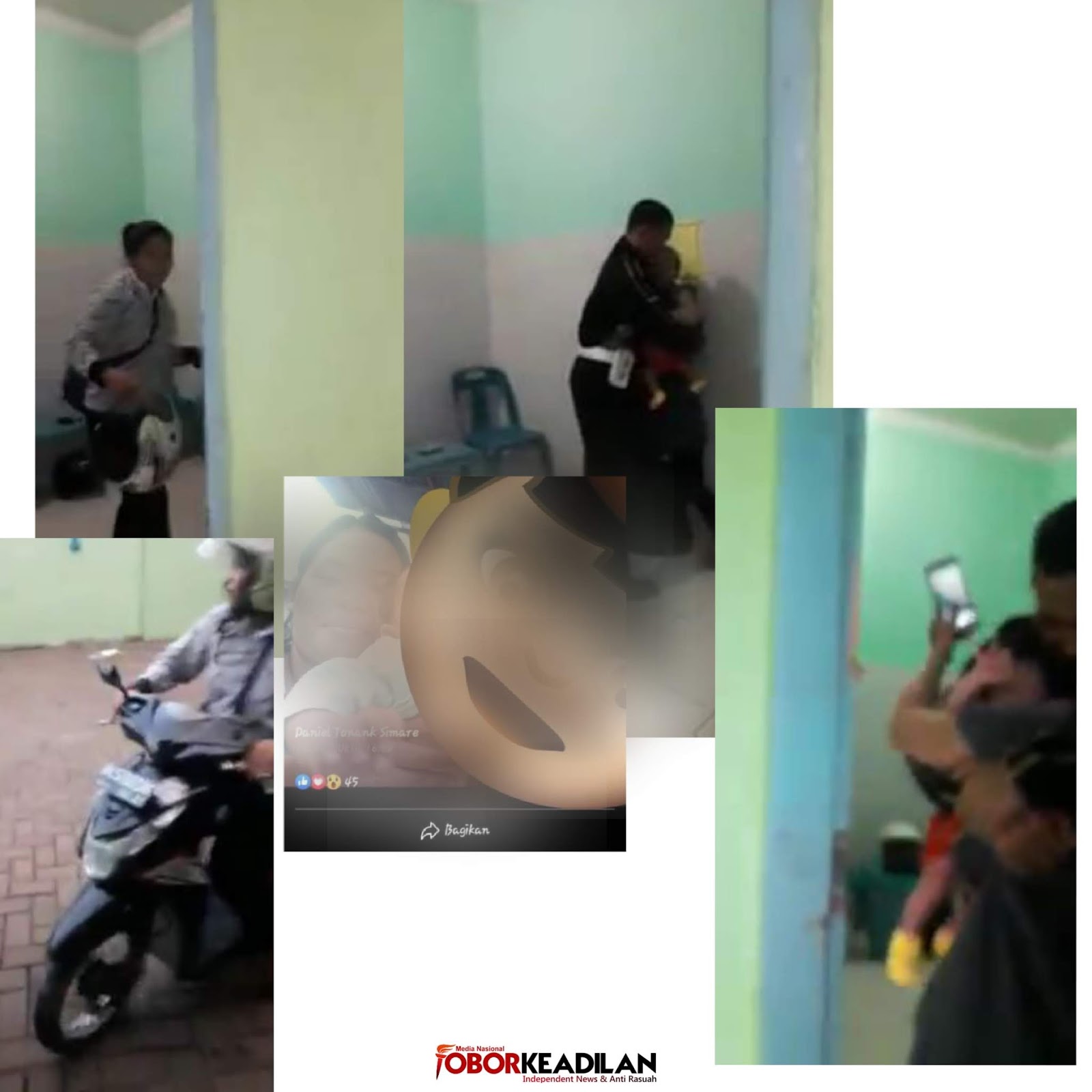 Gendong Bayi Grebek Kamar Hotel, Terbukti Suaminya (Seorang Polisi) Berduan Dengan Prempuan Lain