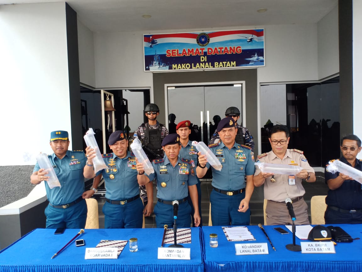 F1QR Koarmada 1 Kembali Patahkan Penyelundupan Bibit Lobster 