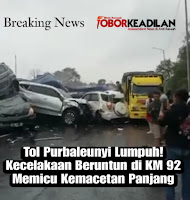 Kecelakaan Beruntun di KM 92 Tol Purbaleunyi, Lalu Lintas Macet Panjang Hingga KM 95