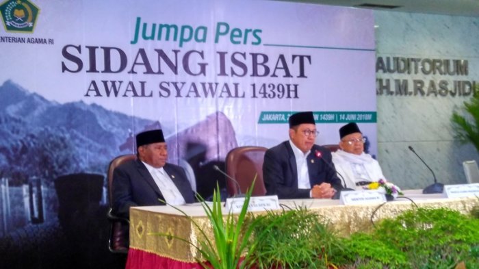 Hari Raya Idul Fitri 1439 Hijrah 2018  Resmi Hari Jumat (15/6/18)