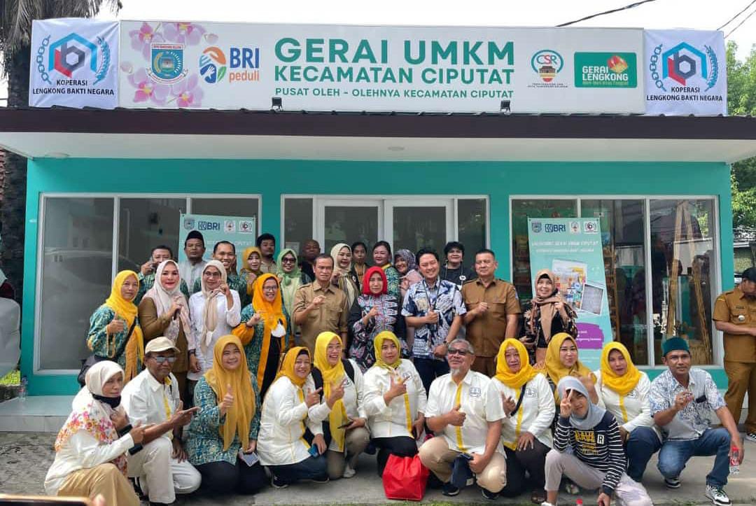 BRI Peduli Hadir Untuk UMKM Tangsel dalam Peresmian Gerai UMKM - Koperasi Lengkong Bakti Negara (LKN) 
