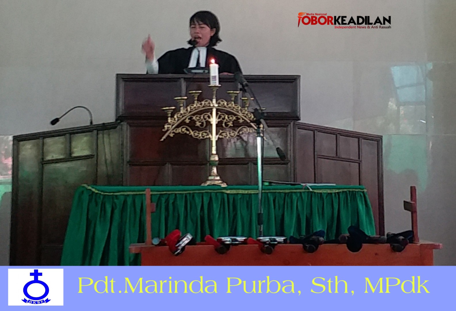 Pdt Marinda Purba Ucapkan Selamat Tahun Baru Pada Advent 1 di HKBP Cilodong (Parm) Depok 