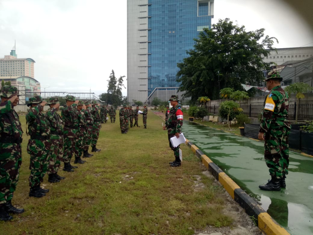 Kodim 0503/JB Melaksanakan UTP Umum Teritorial dan Intelijen