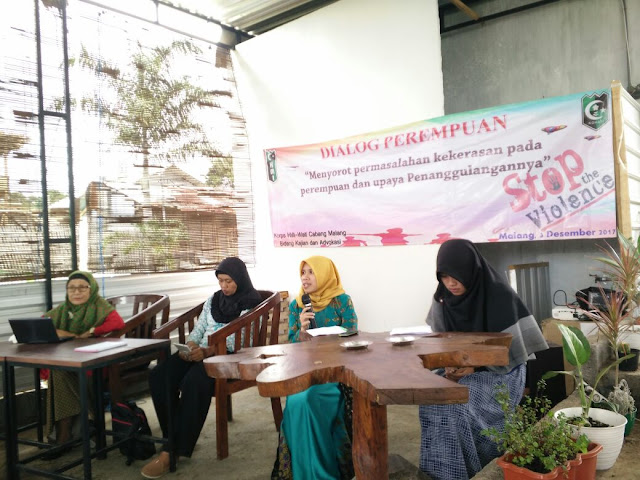 Kohati Cabang Malang Mengadakan Dialog Meningkatkan Wawasan tentang kekerasan Perempuan dan Solusi penanggulangannya.