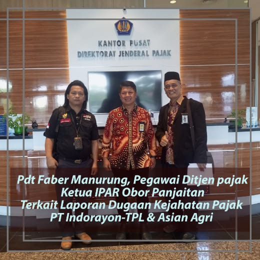 Pdt Faber Manurung Gandeng IPAR Bongkar & Laporkan Kejahatan Pajak Indorayon alias TPL 