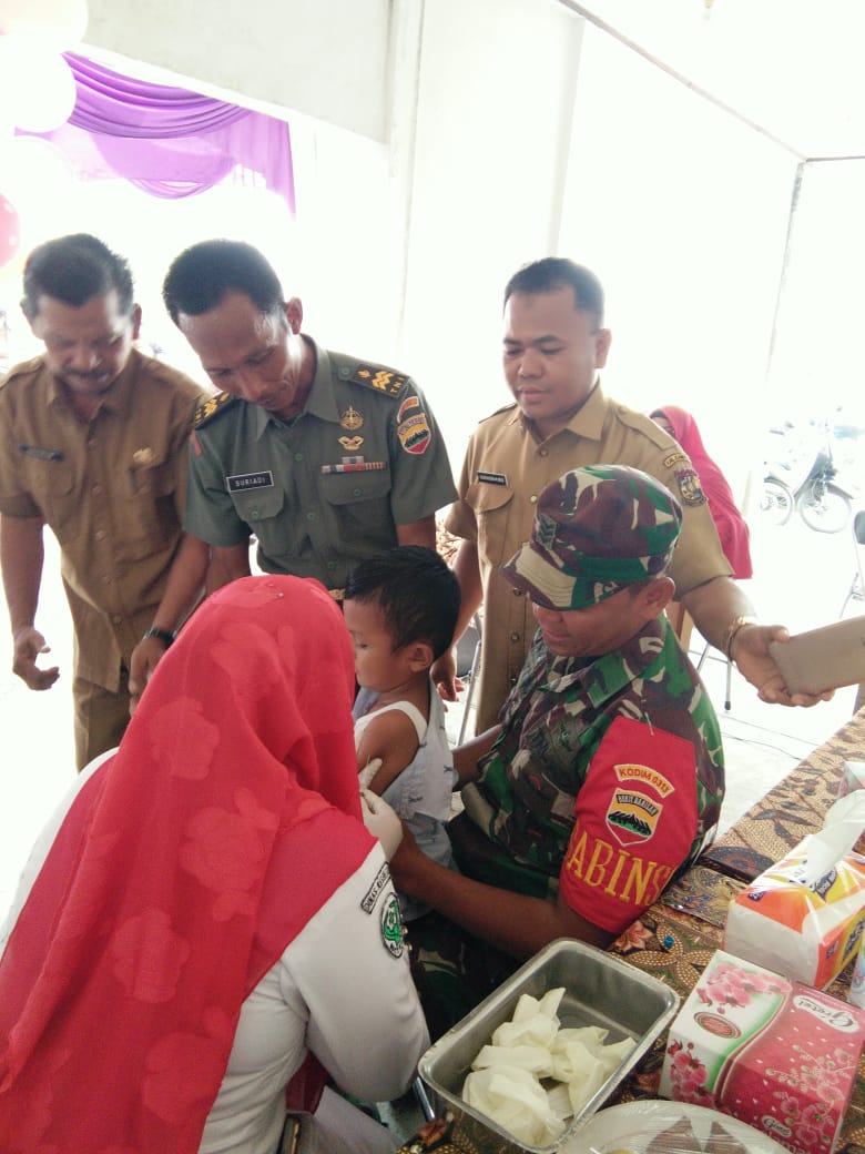 "Kades Sukaramai, Mari Lindungi Generasi Dari Penyakit Campak & Rubella" 