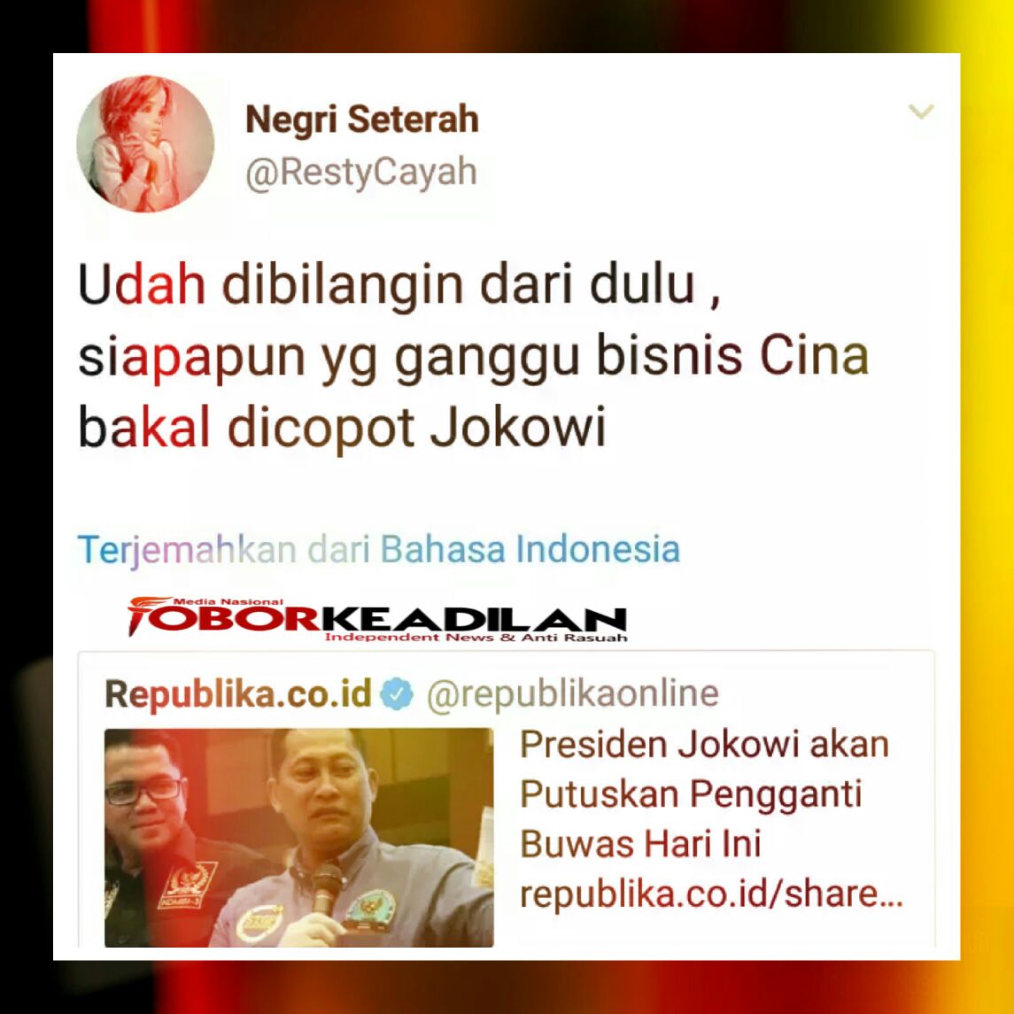 KEPALA BNN GANTI , BUDAK HOAX OKNUM PEMBURU PILKADA / PILPRES  PUN BERPESTA FITNAH