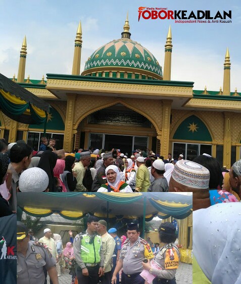 Kapolres Pelabuhan  Belawan Hadiri Acara  Pemberangkatan 80 Calon Jamaah Haji Belawan.