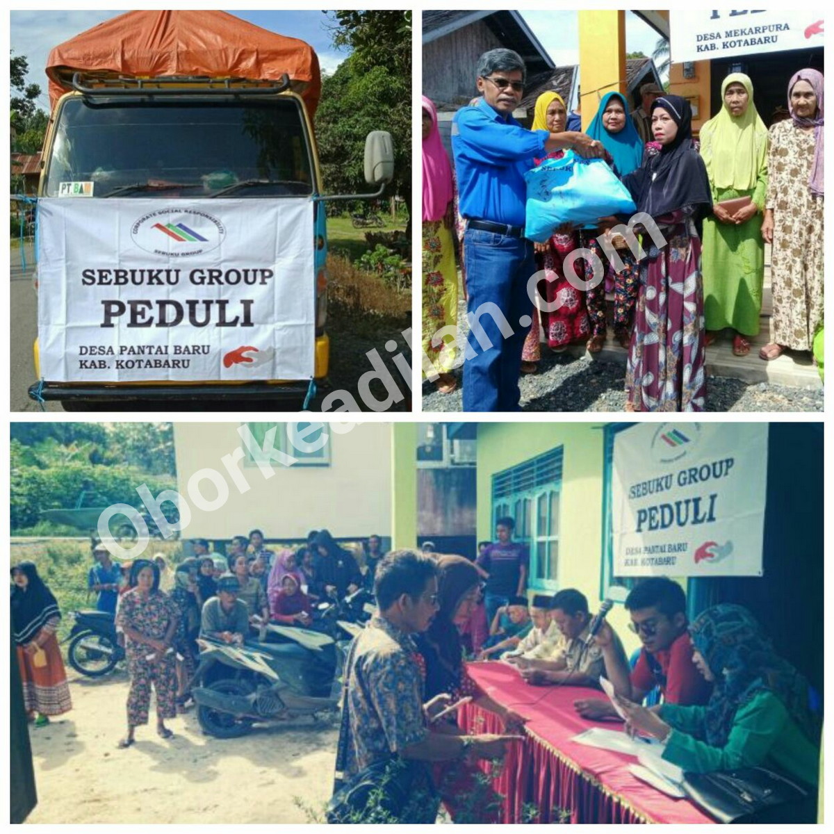 PT Sebuku Group Menyalurkan Bantuan Terhadap Masyarakat Pulau Laut Tengah