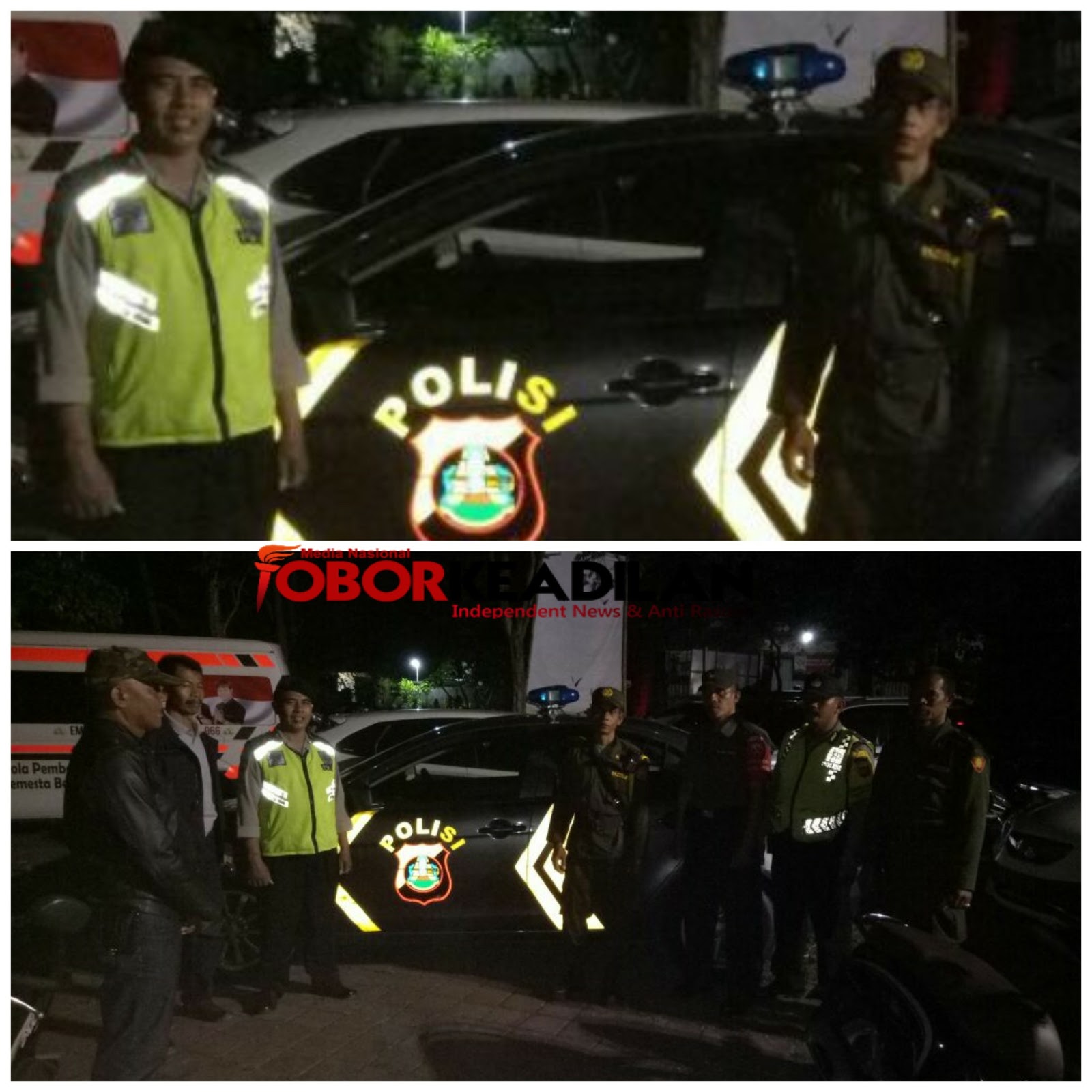 Menjelang Perayaan Nyepi Dan Pilgub 2018, Polsek Abiansemal Badung-Bali, melaksanakan Patroli Gabungan Dengan Linmas.