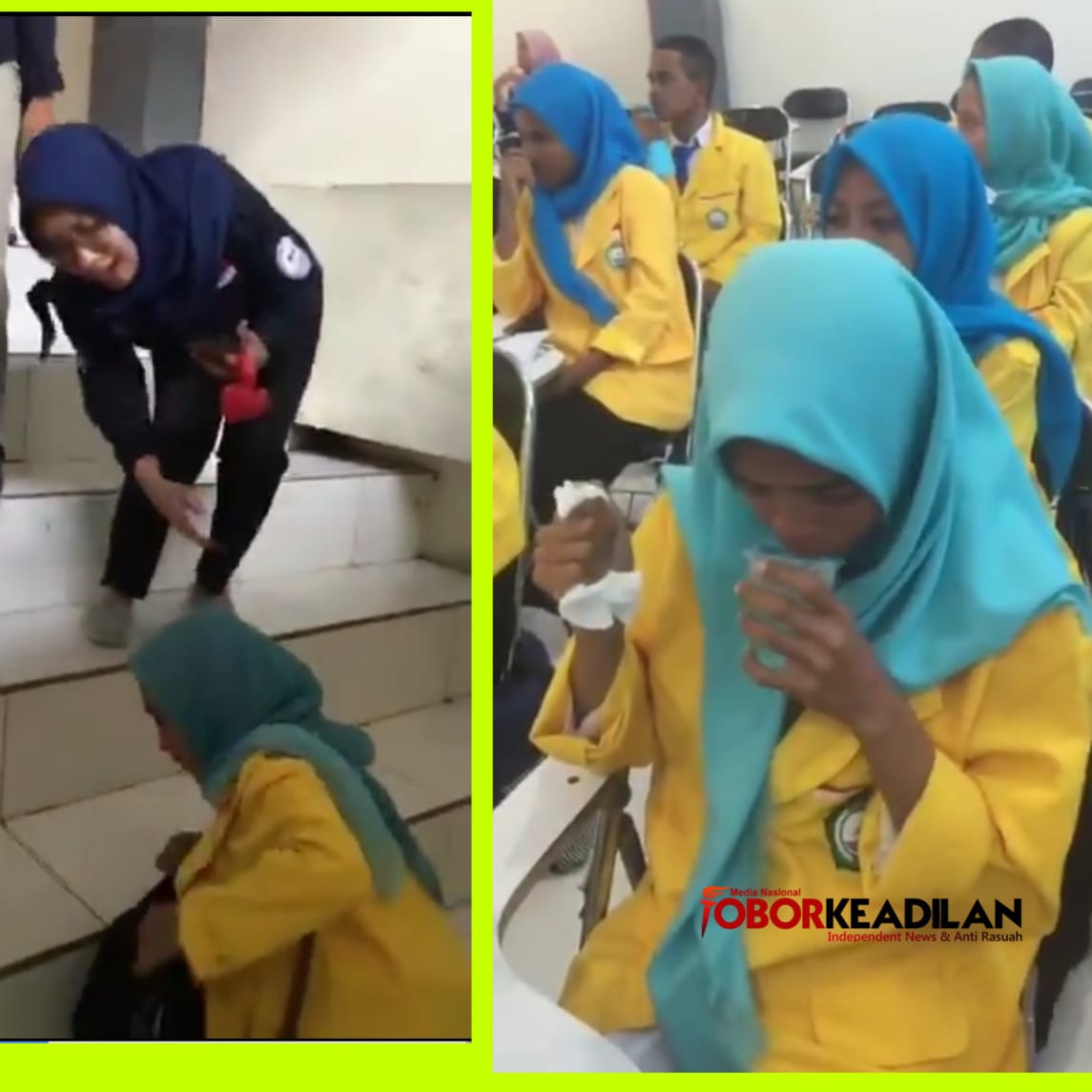 Geger,,,Ospek Mahasiswa Dipaksa Minum Ludah, Jalan Naik Tangga Berjongkok